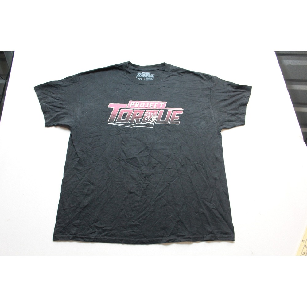 Project Torque T-Shirt Mens Extra Large Black Excellent Red Truck Graphic Tee